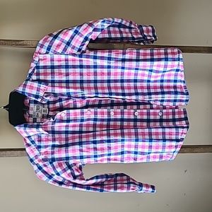Girls button down plaid